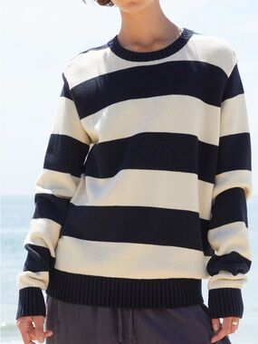 Brandy Melville Brianna Cotton Striped Sweater